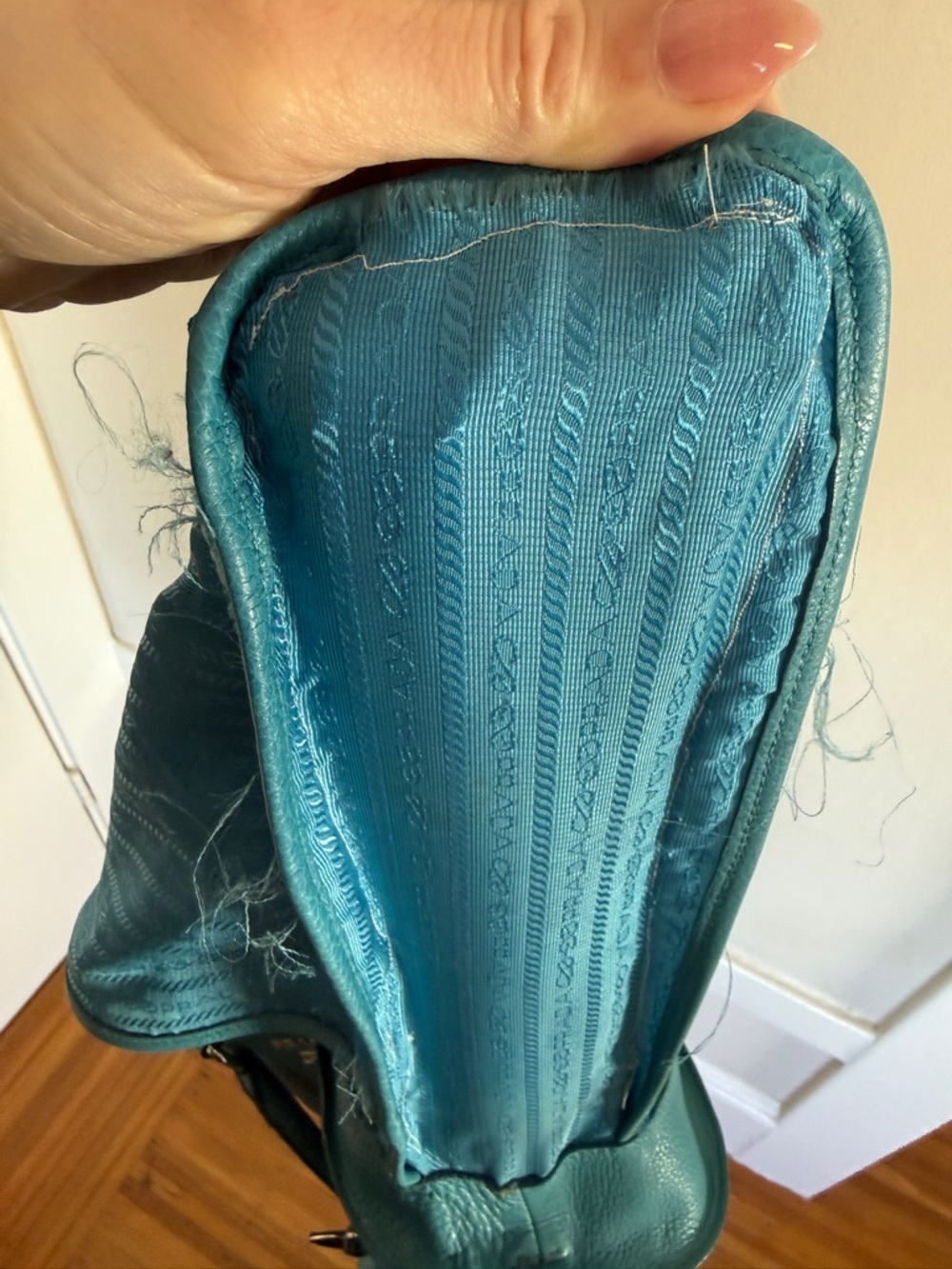 Prada Vitello Daino Open Shopper Tote Bag - Picture 14 of 16